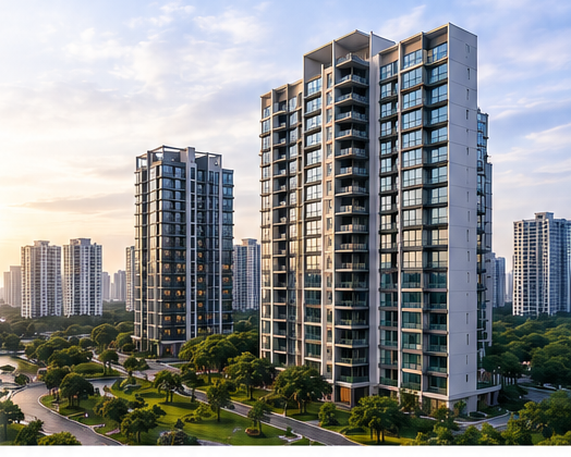 Modern Singapore private residential development